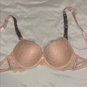 VS Bling Strap Bra - Blush Pink